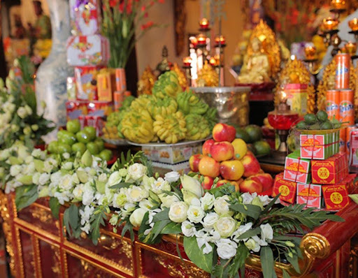 Các lễ vật trong buổi lễ Hằng Thuận