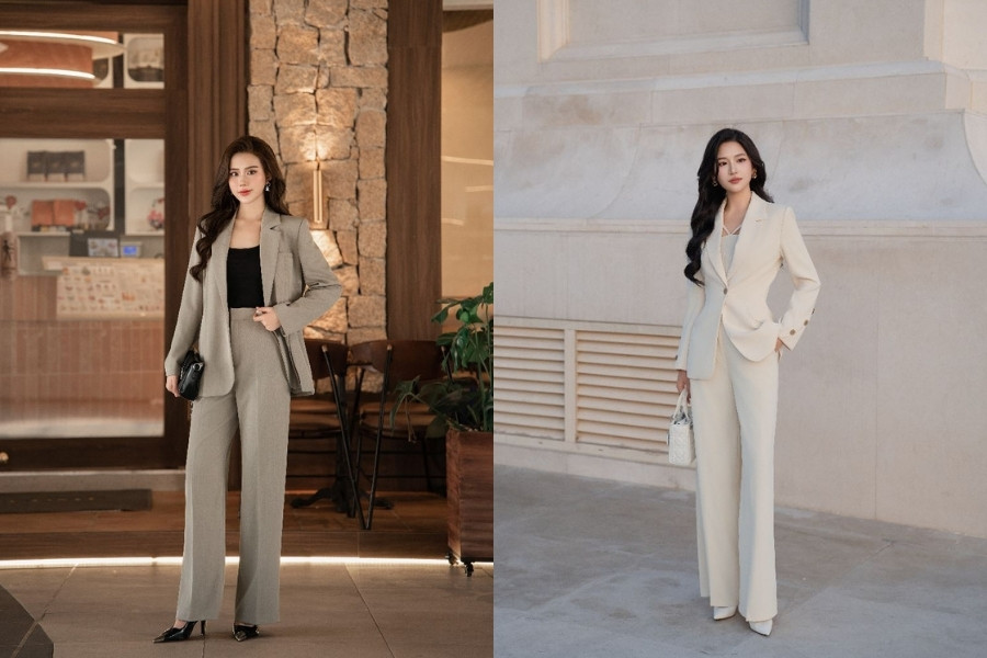 Set vest nữ - lựa chọn kín đáo, sang trọng