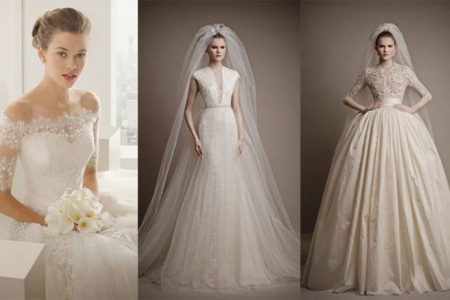 Váy cưới phù hợp cho cô dâu có dáng người quả lê