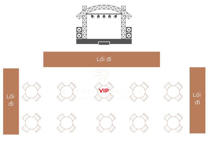 Tiệc công ty, đối tác luôn ưu tiên theo cấp bậc